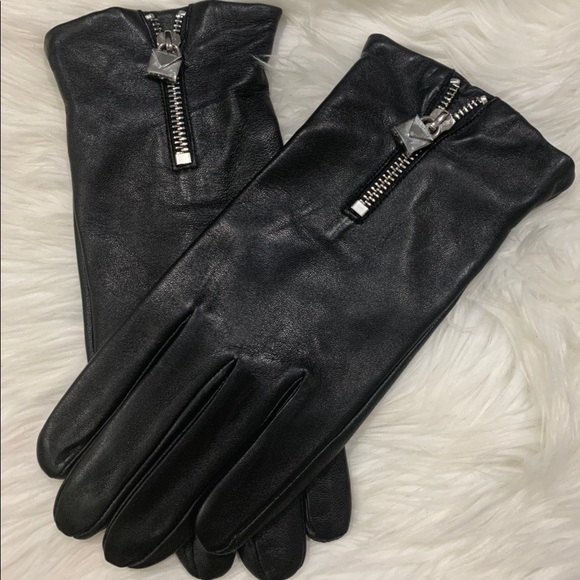 Michael Kors Leather Gloves - Picture 1 of 4